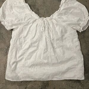 J. Crew White Eyelet